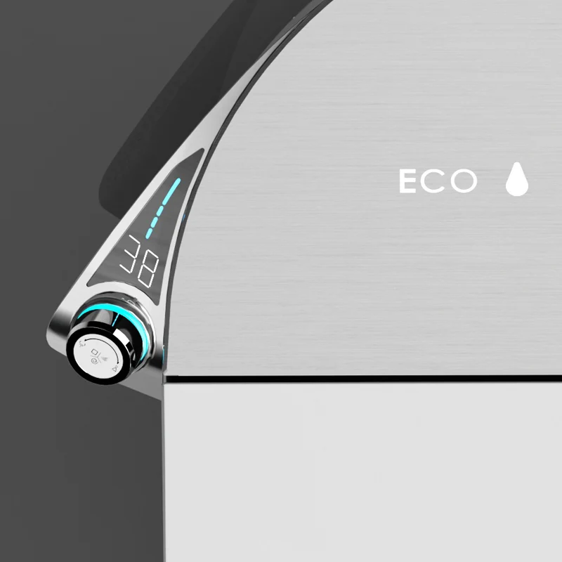 Elongated Smart Bidet Toilet With Remote Control One Piece Smart Toilet With Advance Glass LED Screen