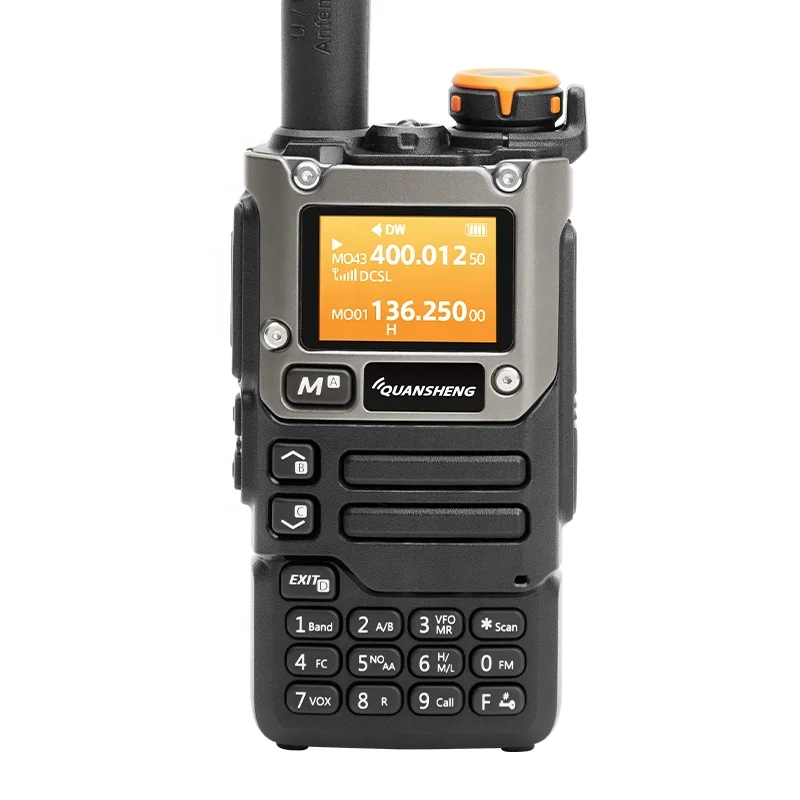 UV-K58 Quansheng UV-K6 рация 5 Вт оранжевый UV-K(58) Type-C заряд UHF/VHF 50-600 МГц полный диапазон UVK6 UVK58