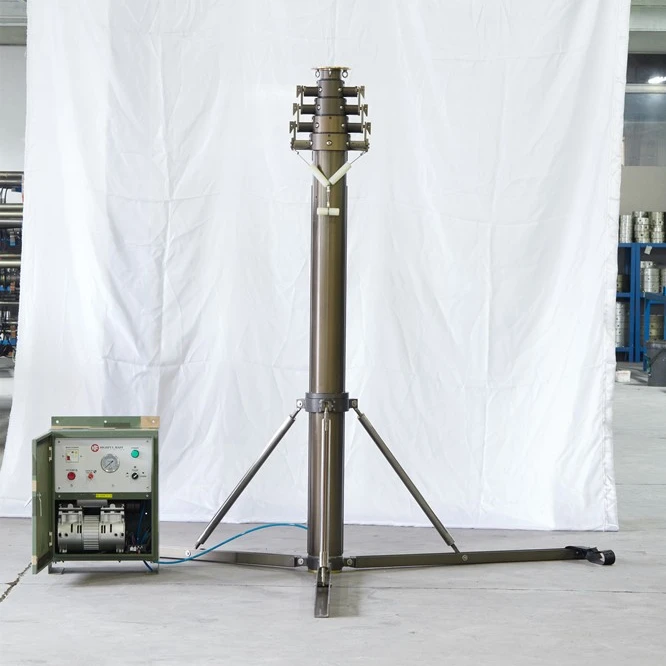 
15 meters Communication Antenna Mast Pneumatic Telescopic mast 