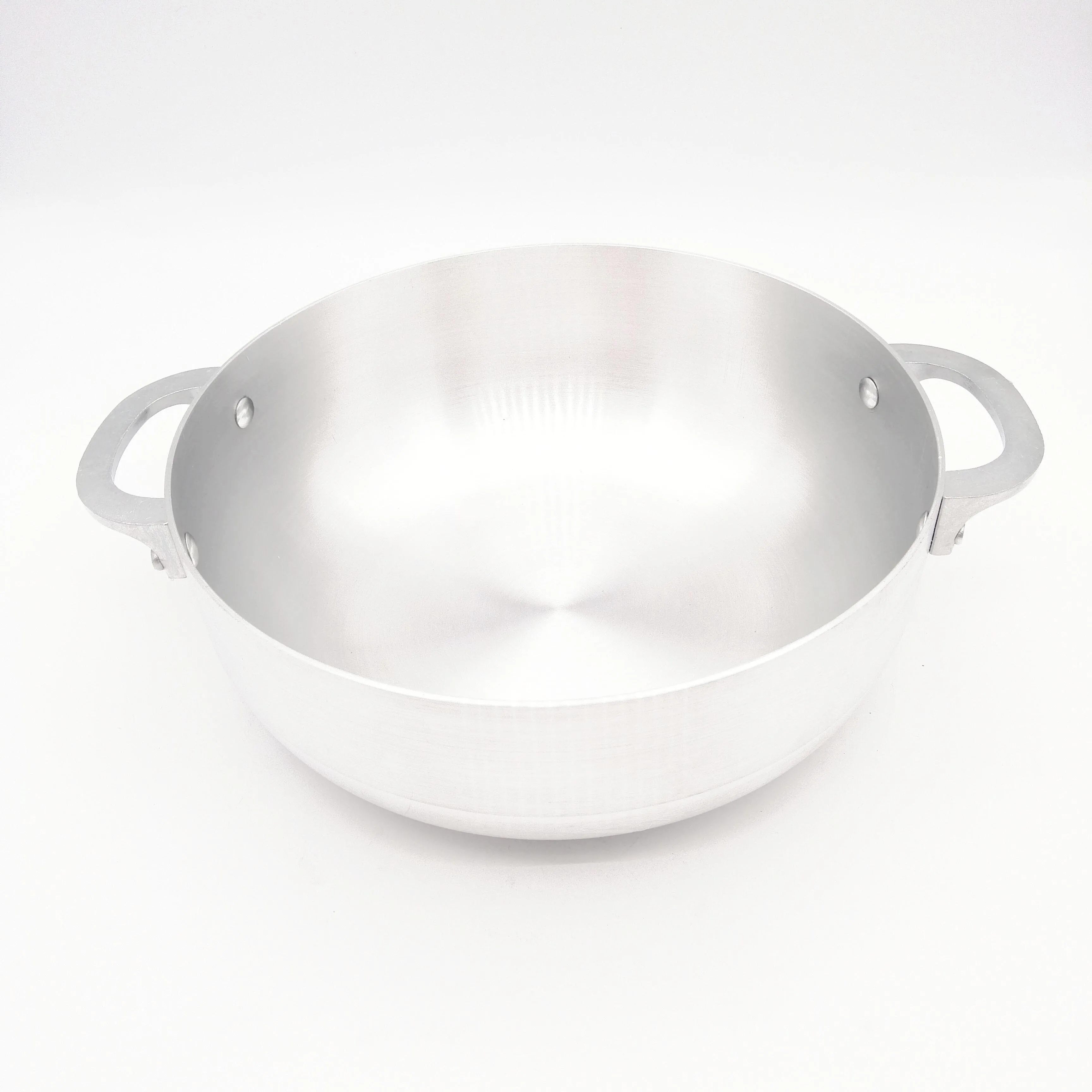 Made in China Durable household aluminum pot double ear aluminum flat bottom soup pot