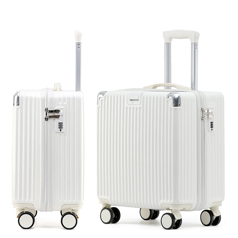 Small ABS Suitcase Kids Aluminum Luggage Lightweight Luggage Cabin Size Boarding Case
