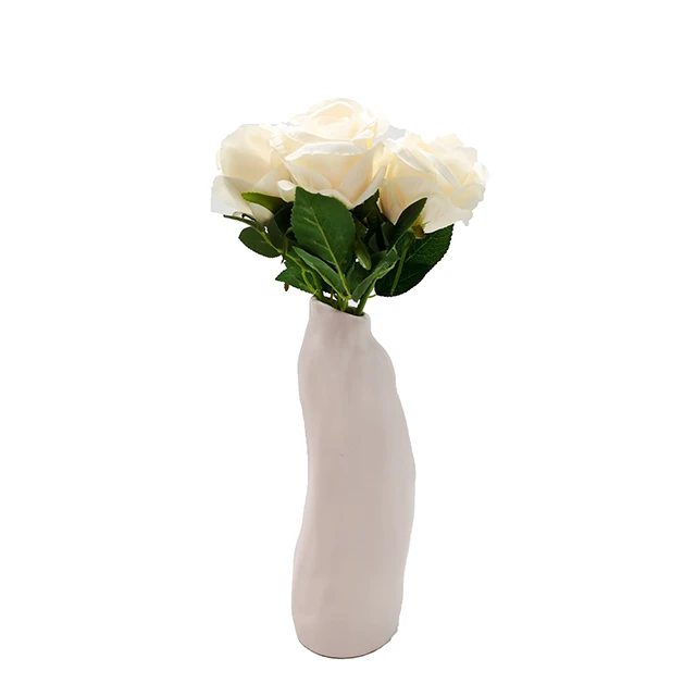 
Hot selling tall 9*11*27.5 modern custom pink ceramic vase for home decor 