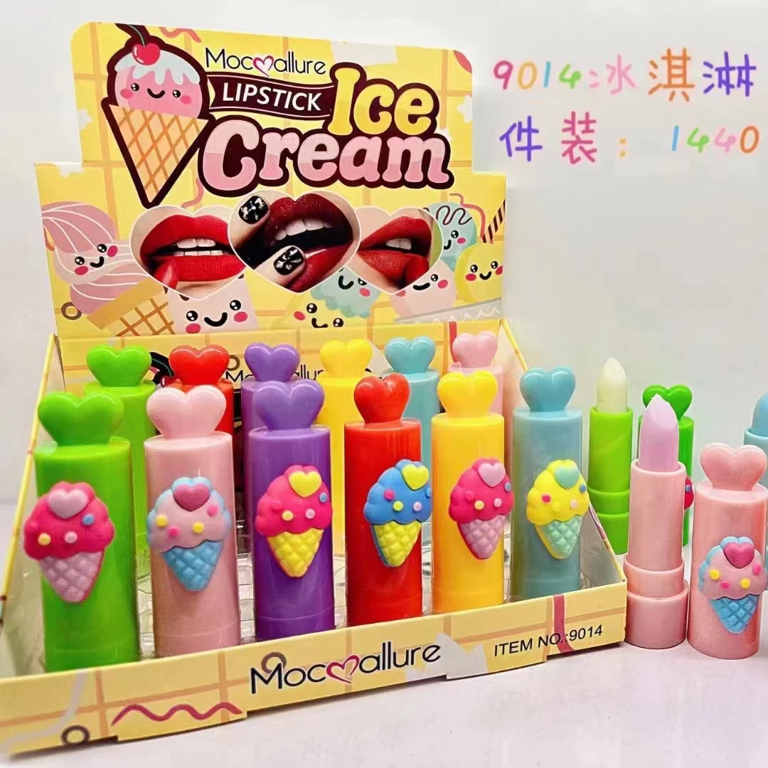 Ice Cream model Lip balm cupcake lipbalm Long Lasting Nutritious balsimo magico Moisturizer Lip Gloss labial
