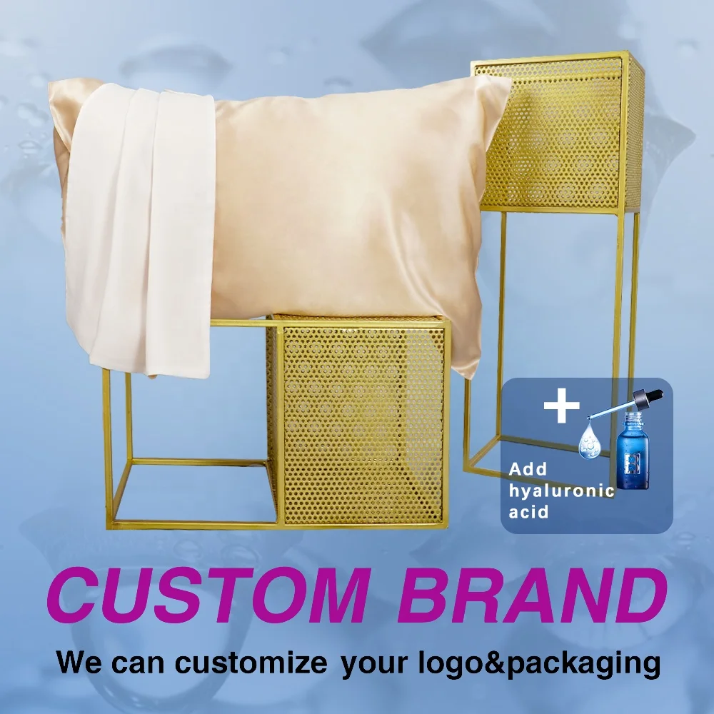 Silk Pillowcase 100% Mulberry Silk With Hyaluronic Acid And Linen For Women Sleeping