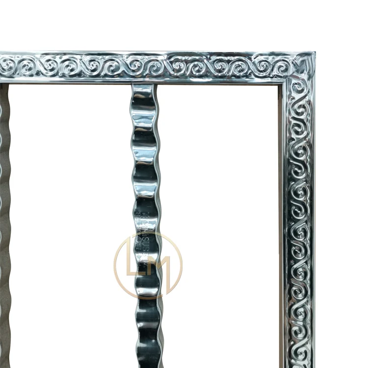 High Quality New Modern Dubai Simple Big Steel Wrought Iron Window Grill Design