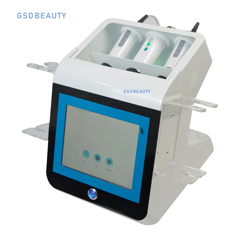 3 in 1 RF Ultrasonic Co2 Small Bubble Machine Capsule Gel Kit Oxygen Therapy Facial CO2 Bubble Spa Multi-functional Machine