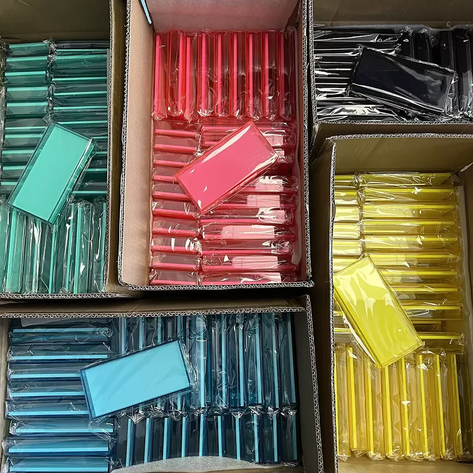 Custom Acrylic Butterfly Lash Tile Pallet colorful Acrylic Eyelash Extension Pallet Heart Shape Holder Plate Tile with cover