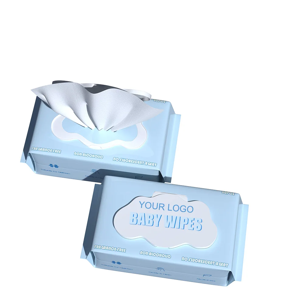80 Pcs Water Wipes Babies 99.9 Pure Newborns Unscented Baby Water Wipes Water Based Baby Wet Wipes