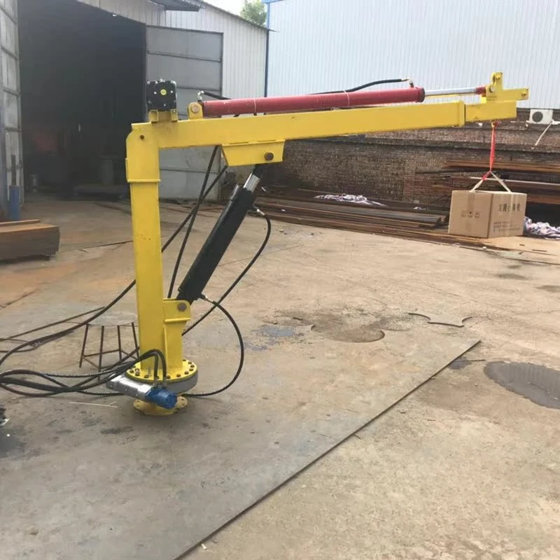 Vehicle mounted mechanical hydraulic rotary diesel electric remote control telescopic boom deck crane