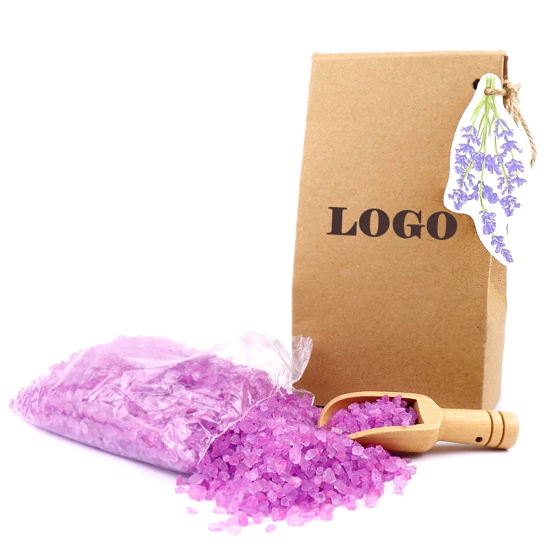 New Style Liquid Handmade Luxury Natural Essential Oil Scented Custom Color Bath Salt Set