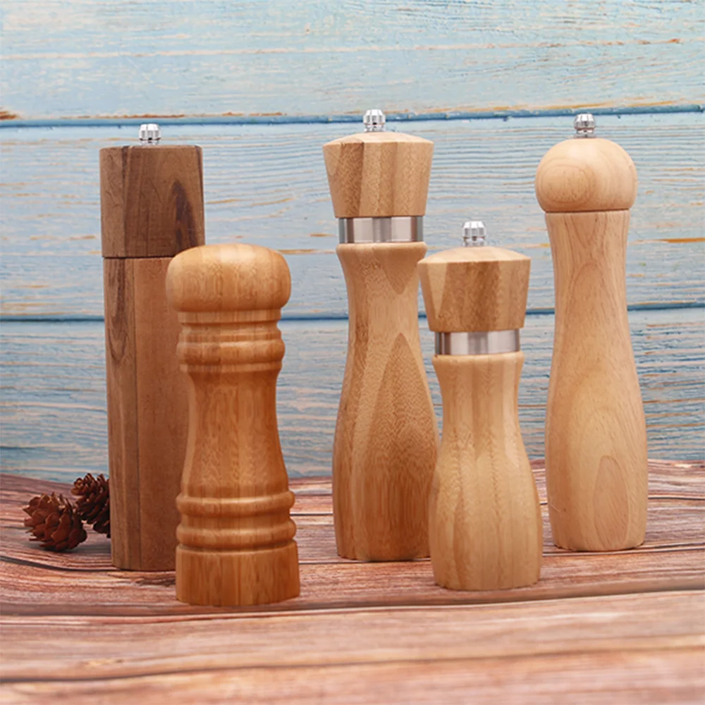 Good quality mill acacia wood and grinders mills salt & pepper shakers with 100% safety