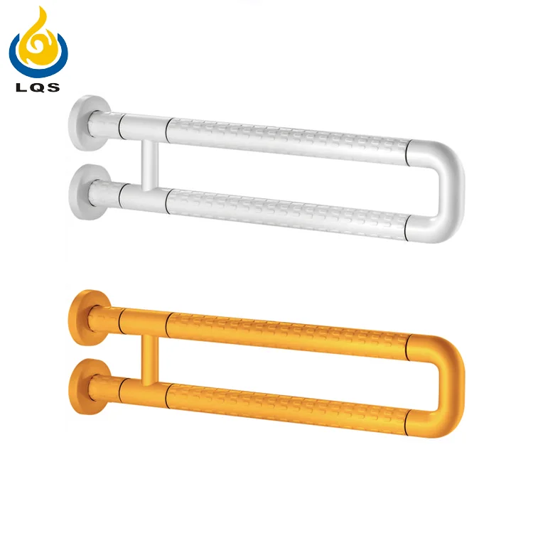 Good Quality Anti-slip ABS Plastic Stainless Steel Handicap Disable Bathroom Grab Bar For  Elder