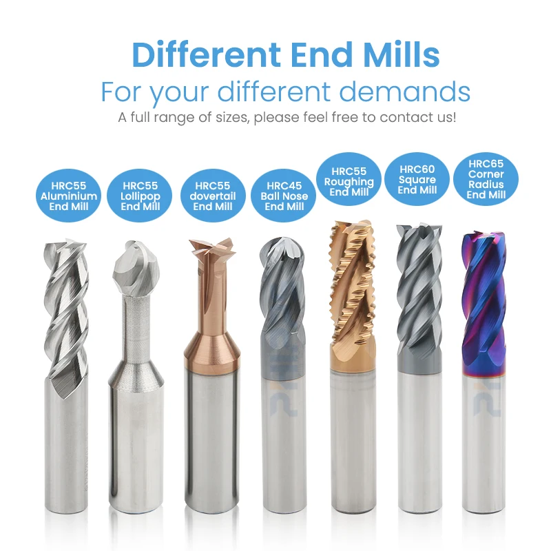 HRC55 HRC65 mini milling cutter 0.2mm 0.3mm 0.4mm 0.5mm 6mm small diameter carbide micro ball end mill 0.1 mm