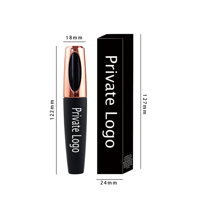 Wholesale Custom Logo Colorful Mascara Private Label 4D long Fiber Curling Waterproof Lengthening Mascara Low MOQ Mascara