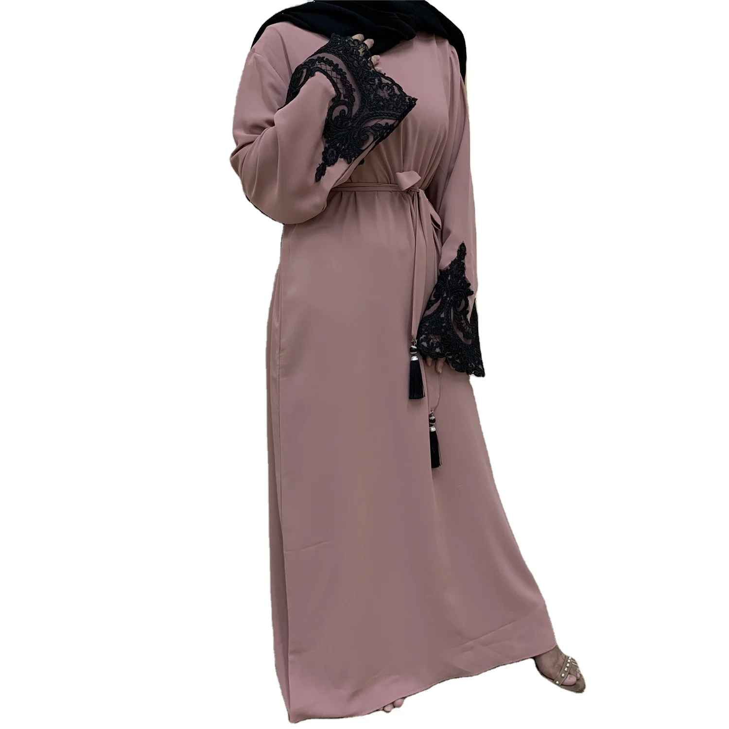 2022 Custom Malaysia Traditional Abaya Women Islamic Clothing Eid Muslim Lady Clothes Long Sleeve Maxi Dress For Woman