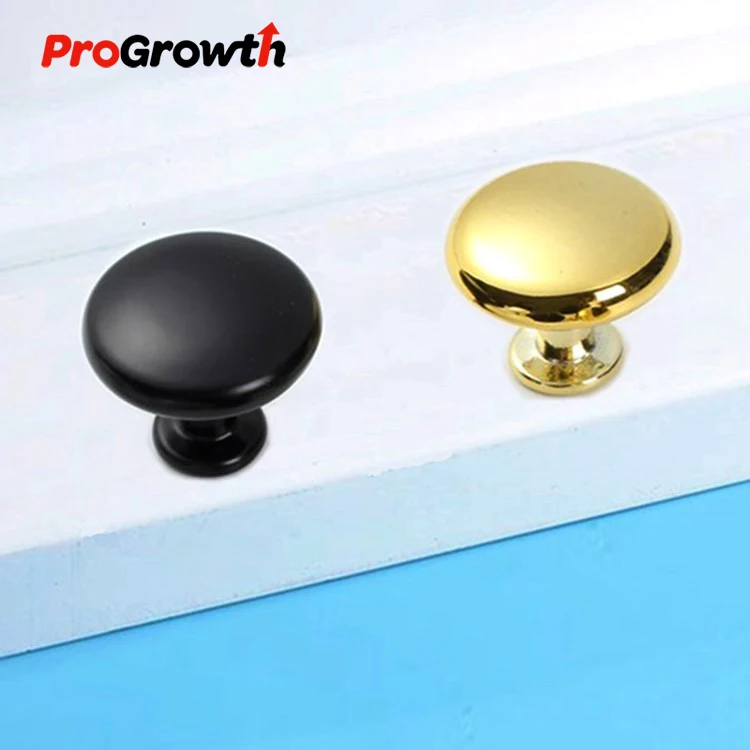 Ручка из алюминиевого сплава с одним отверстием, круглая, золотая, простая, для шкафа, ящика, гардероба, дверная ручка, мебельная фурнитура