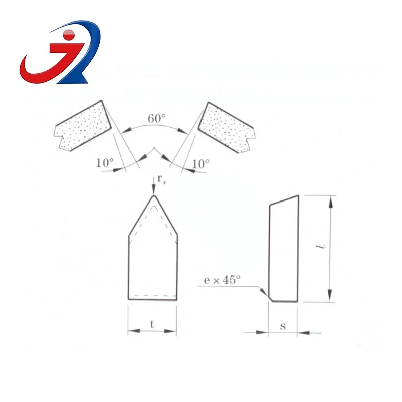 
High Quality Type C1 Tungsten Carbide Cutters/Blades/Knives/Inserts for Threading Tools 