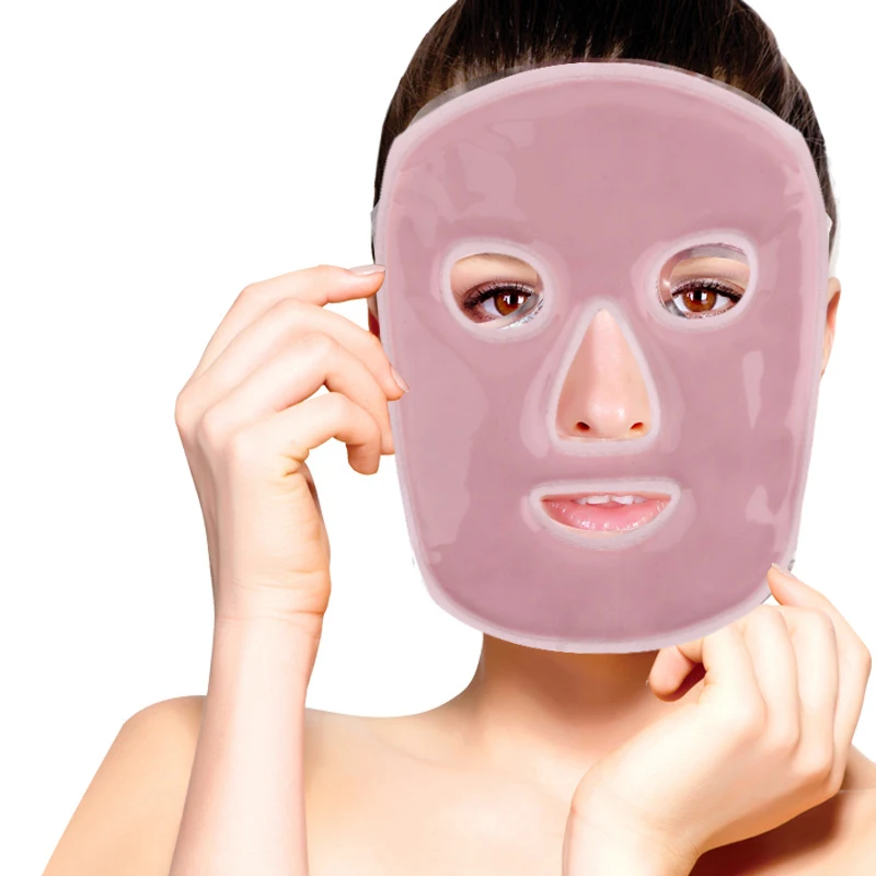 Custom natural clay heated or microwaved face mask ice pack hot and cold facial face mask
