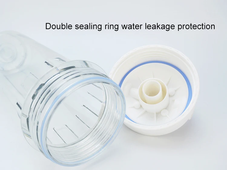 2024 10 Inch White Filter Housing Ro Membrane Cartridge Transparent Housing Water Filter Parts