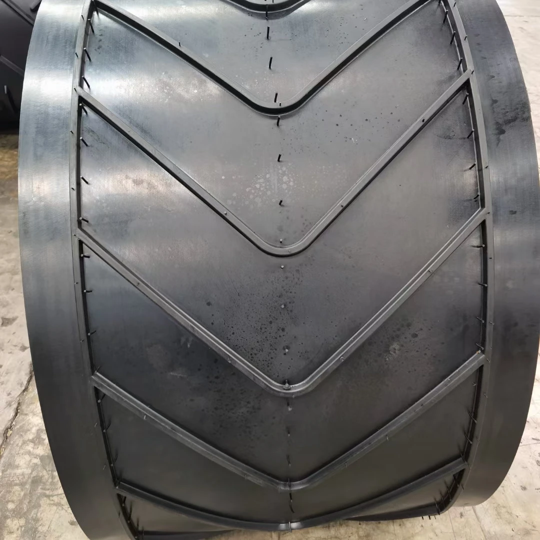 Profiled Chevron Rubber Conveyor Belt,Rubber Conveying Belt Profile & Patterned Rubber Belts