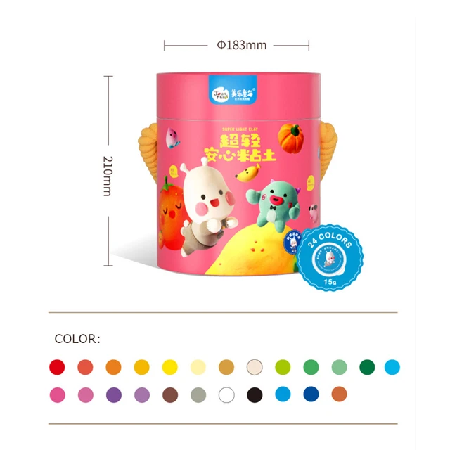 Drop Shipping Children Kindergarten 24-color 36-color Clay Safety Material Package Color Clay Wheat Flour Plasticine
