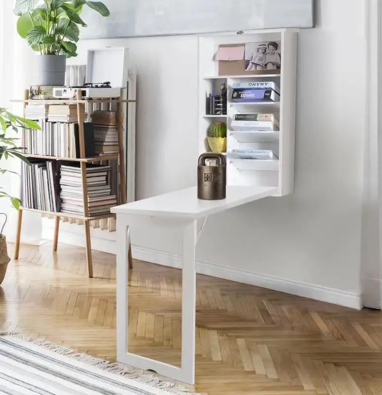 Wooden factory furniture wall table with writing board