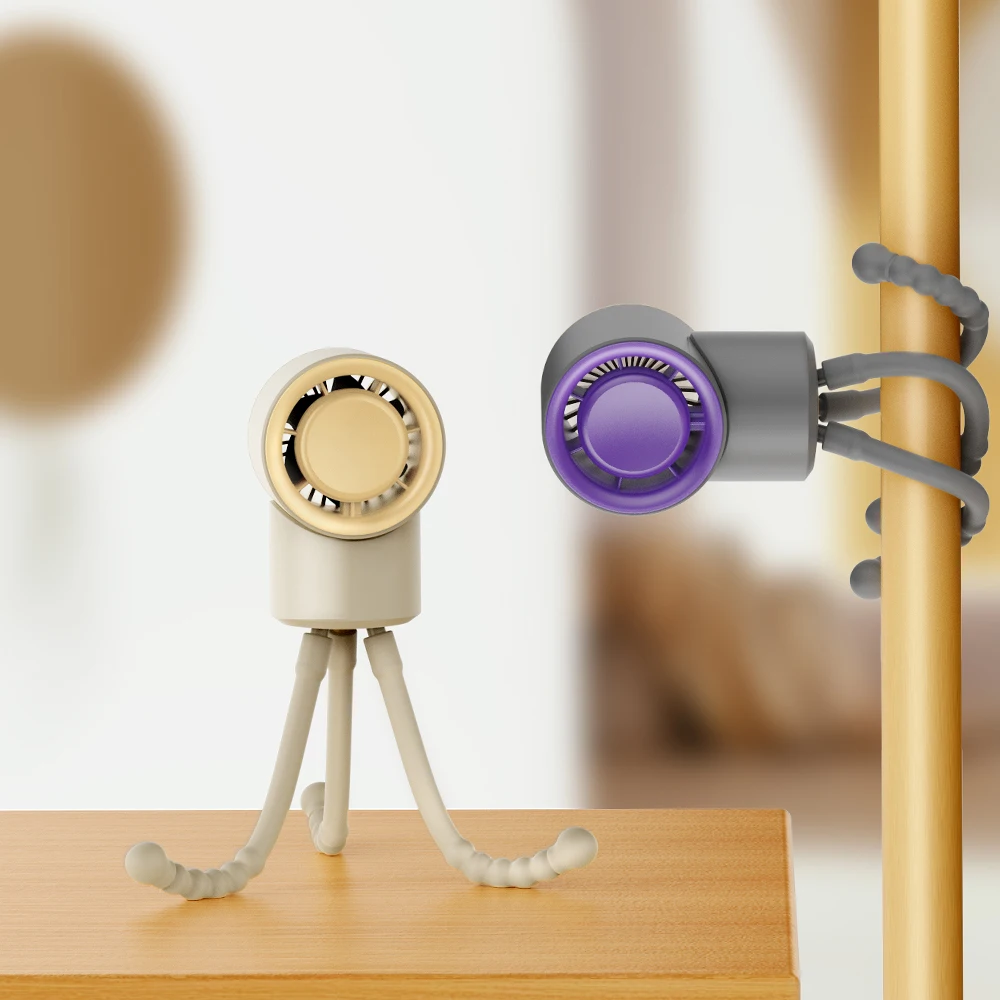 Kids Mini Stroller Baby Fan, Safety Powerful Ocean Wind Mode Baby Octopus Fan