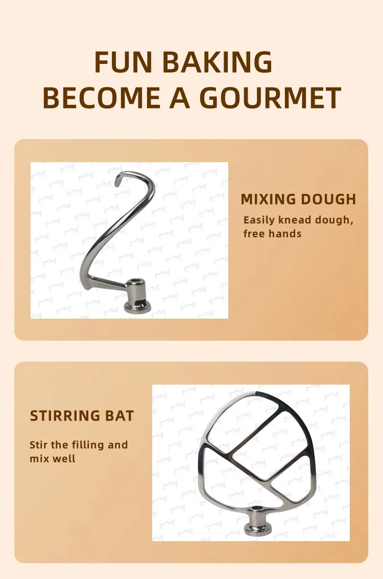 7L Vertical mixer Multi-functional low noise food processor Household kitchen electric vertical food mixer