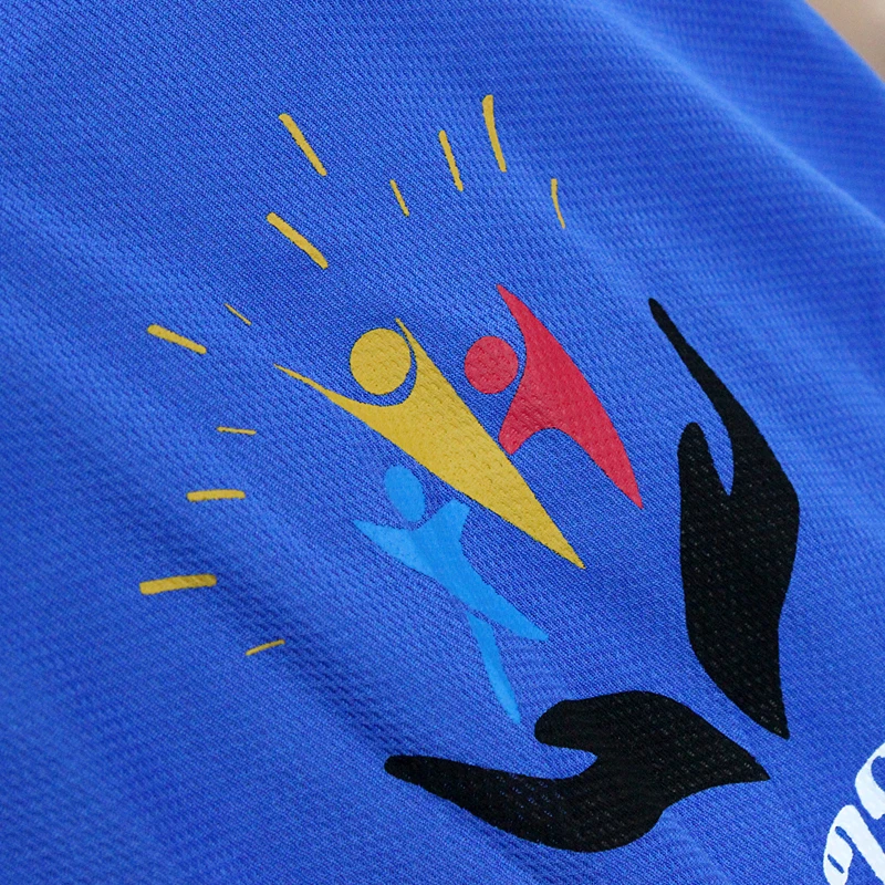 custom logo silk screen printing 140 gsm polyester pique mesh polo t shirt for election