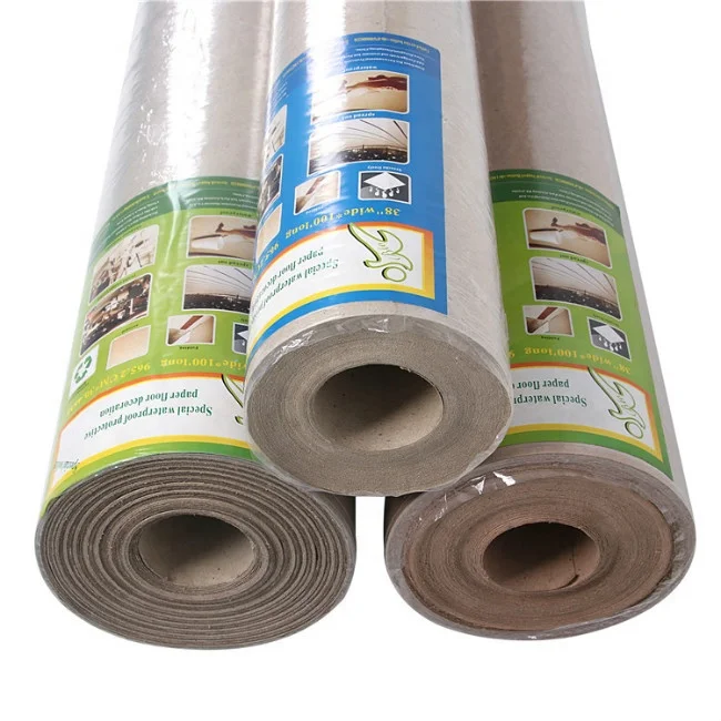 Multifunctional construction floor protection paper, for surface protection of residential and commercial construction projects