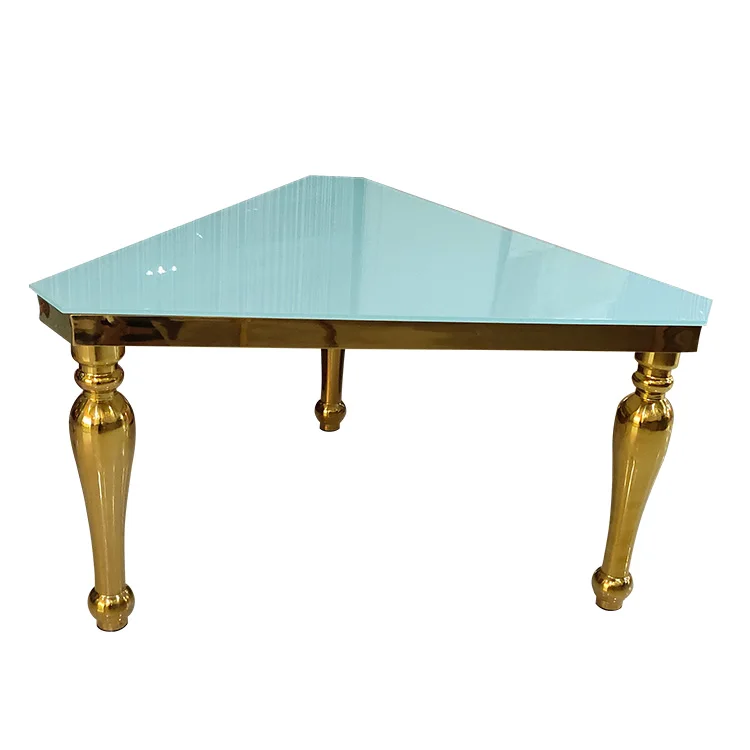 
v design dining table rose gold glass table 