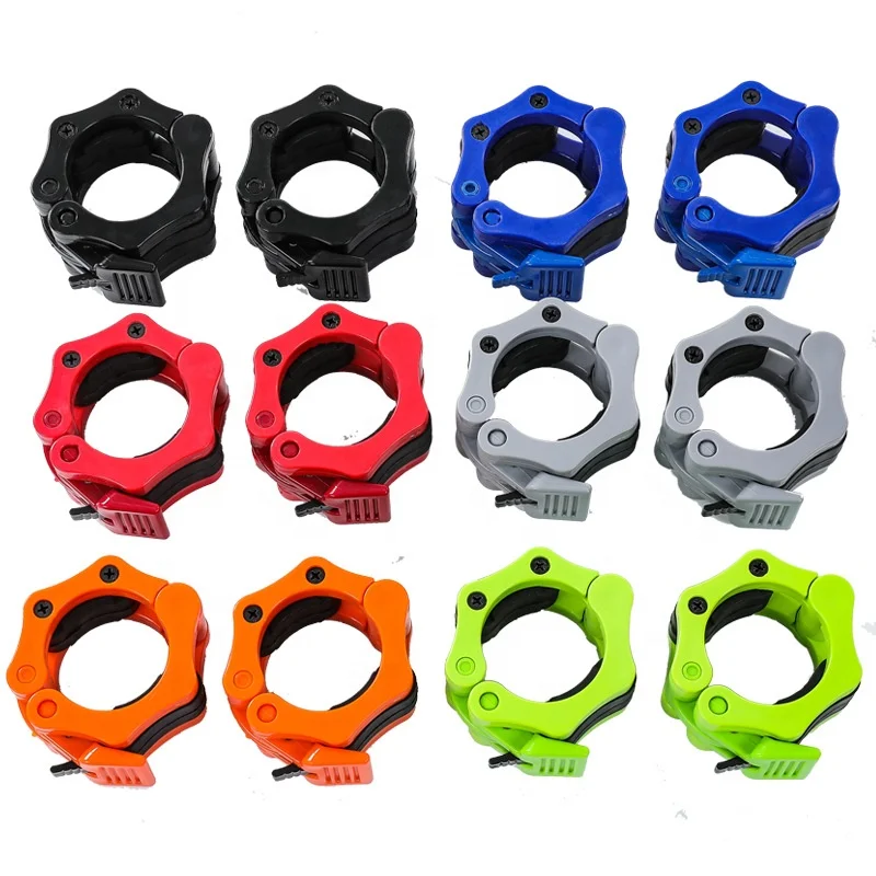 Barbell Clamps Collars Quick Release Locking Non Slip Weight Clips Bar Clamp Clips For Workout Weightlifting