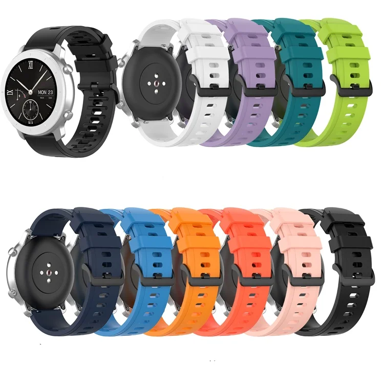 Watchband For Amazfit GTR2 Silicone Wrist Strap For Huami Amazfit GTR 2 2e/ 47mm / 42mm / Bip U / GTS2 Wristband Bracelet