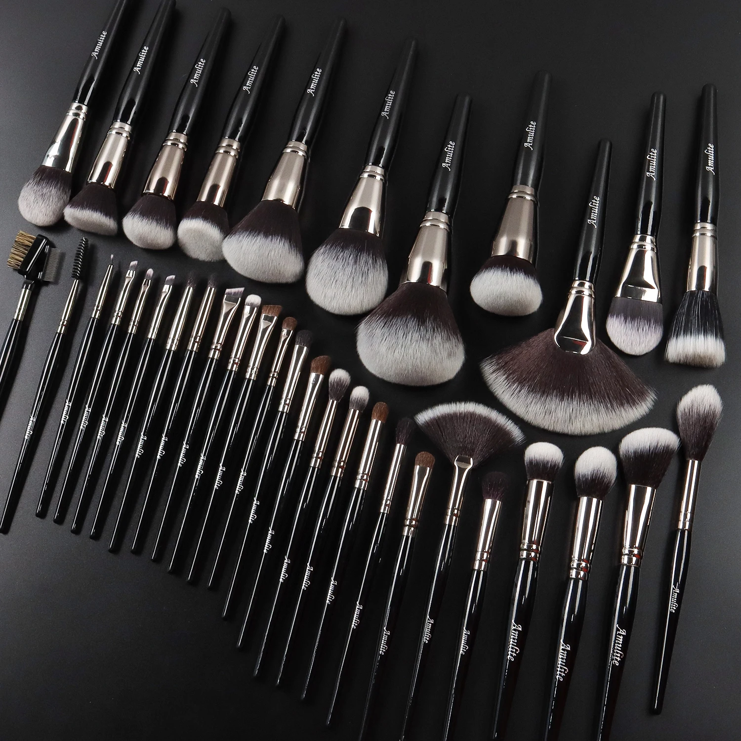Amulite Professional Makeup Brush Set 36pcs 30pcs 20pcs 10pcs Freely Combined Professional Custom Makeup Brushes