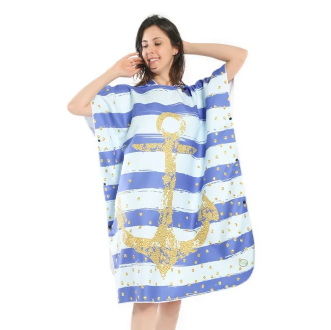 Beach Poncho Surf,Hooded Poncho Towels For Adult,Microfiber Poncho Surf