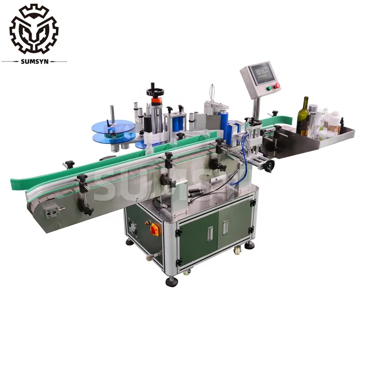 
Factory price Automatic round bottle labeling machine for gallon red wine bottle paint bucket pail cans jars labeling 