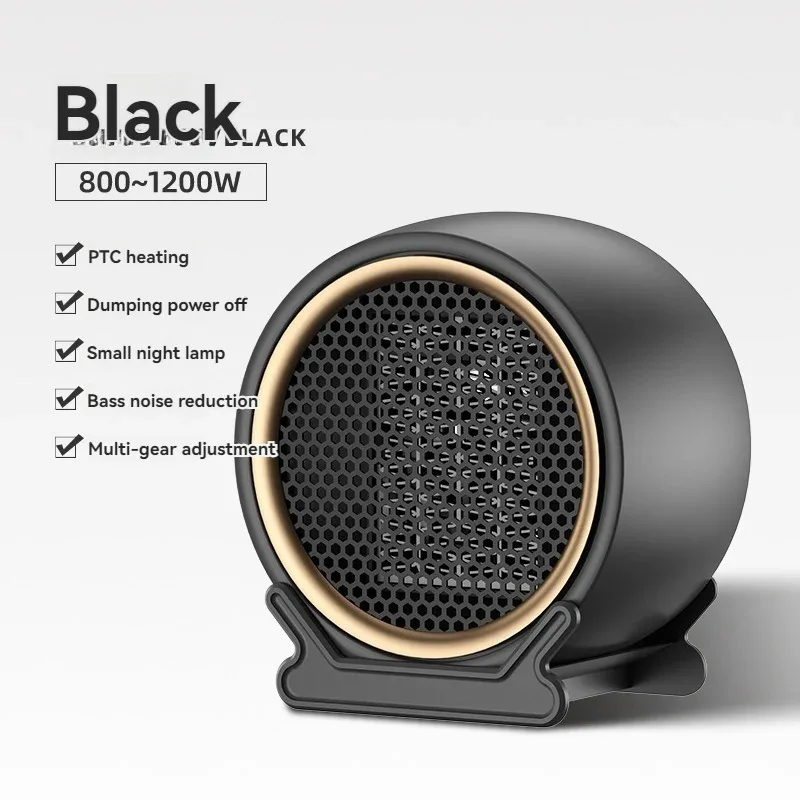 Tinsol brand fast heating electric heater round PTC mini convenient heater home office winter heating