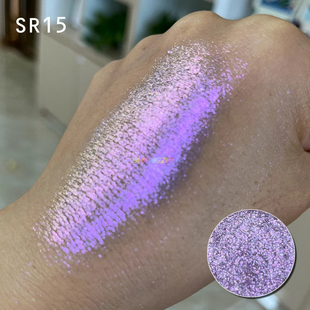 SR13-SR16 new arrival cheap price makeup eyeshadow chrome chameleon color pigment powder shimmer eyeshadow loose powder