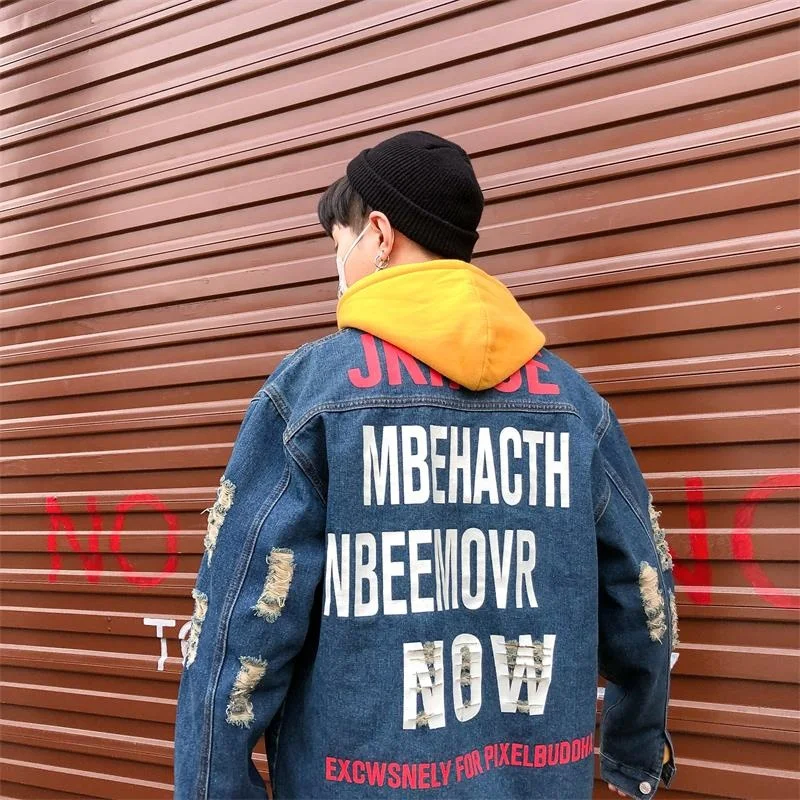  Высокое качество Розничная Мужская одежда Байкер рваные джинсовая