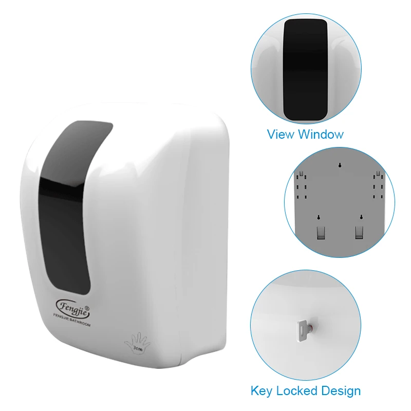 Fengjie Activated Touchless Paper Dispenser Tissue Box Toilet Roll Towel Dispenser Automatic Paper Dispenser