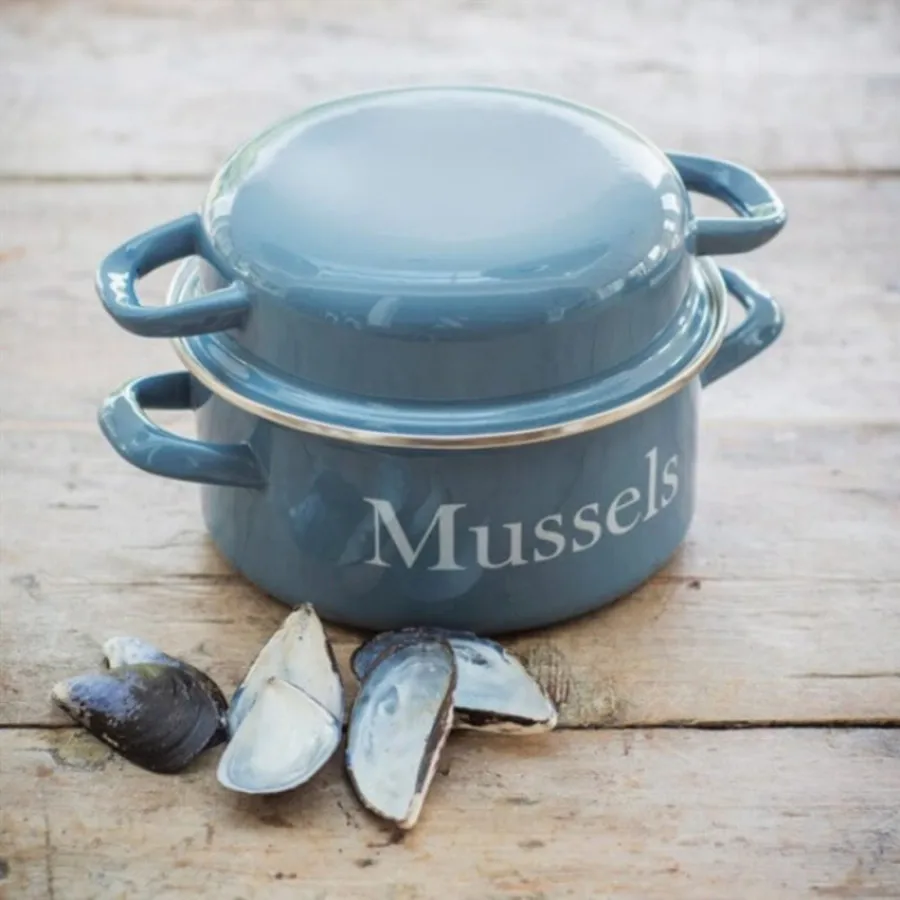 
Mussel pot enamel seafood enamel high quality cookware enamel 