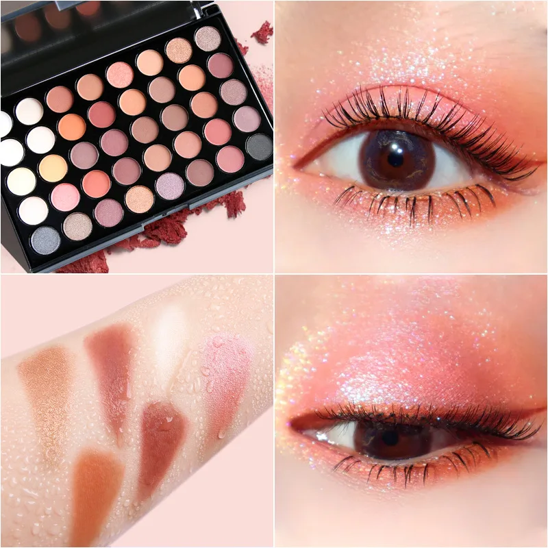 40 Colors Custom Eyeshadow Palette Nude Eyeshadow Palette Waterproof Matte Eye Shadow Palette