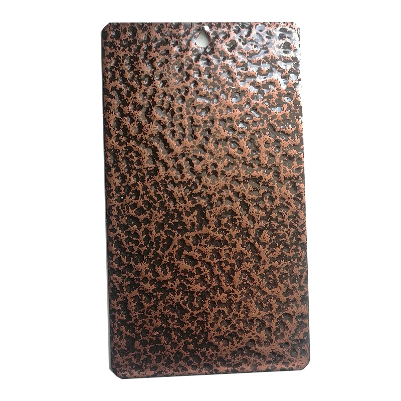 Hammered metal texture spray paint antique brass electrostatic powder coating for metal door