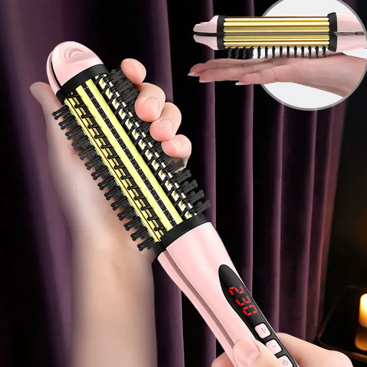 MengYu Hot Sales Hair Straightener ceramic flat iron 2 in 1 hair straightening and curling iron