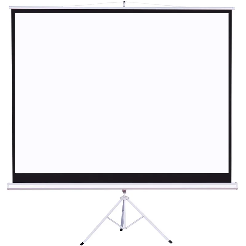 Portable tripod screen indoor 120inch advertising projection screen with projector tripod stand for classroom