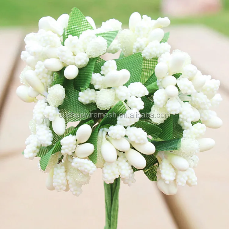 Florist supplies artificial berry stamen flower diy products for hat crafts