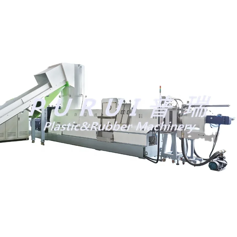 PURUI HDPE LDPE переработка отходов пластика, экструдер, гранулирующая машина