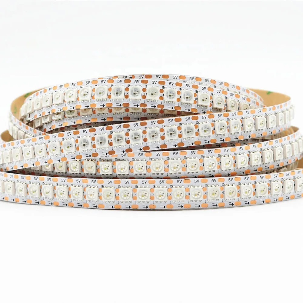 WS2813 адресуемый цифровой пиксель dream color rgb светодиодная лента DC5V 12 мм 144 светодиодов/метр rgbic breakpoint возобновление