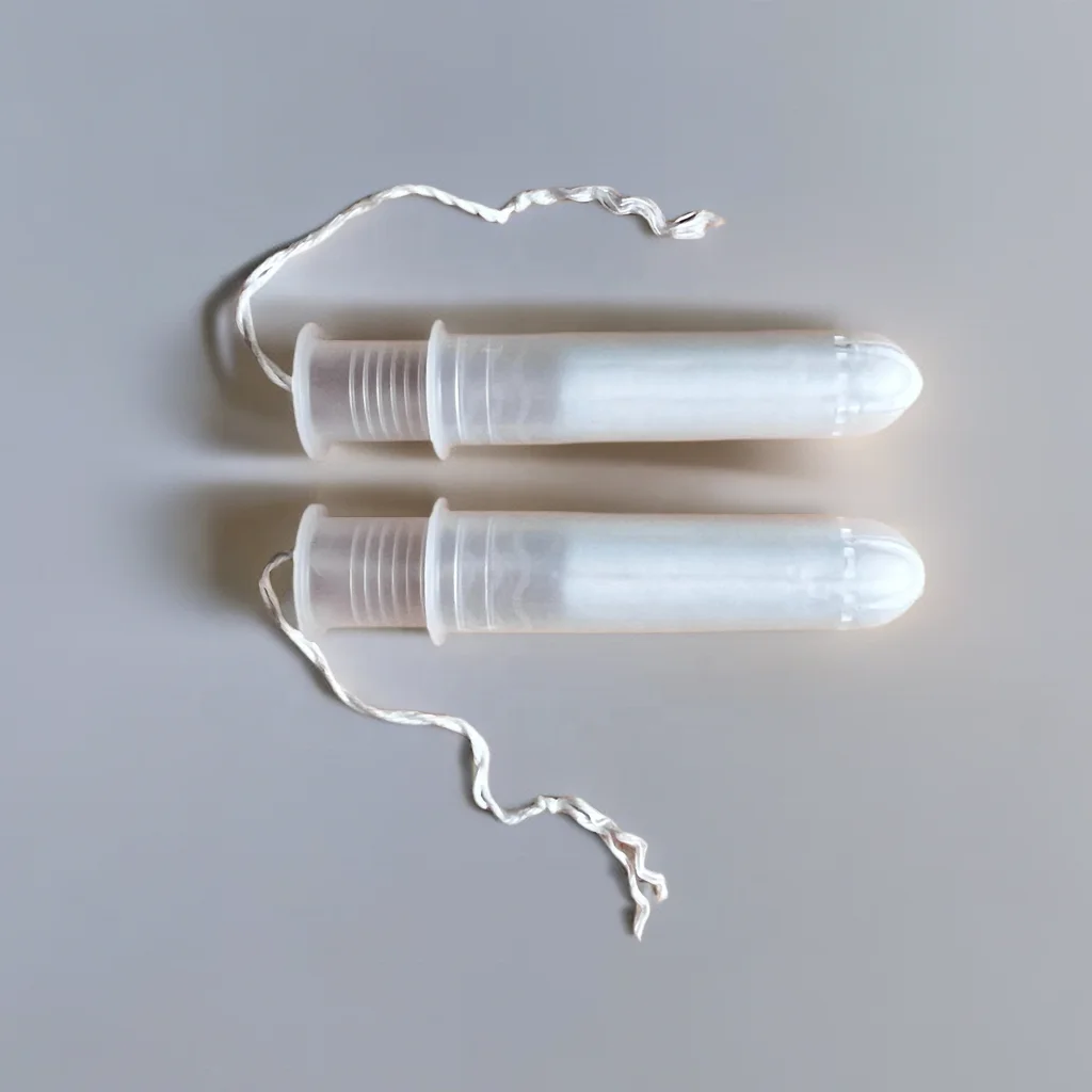 Disposable Nature 100% Cotton Super Flow Women Sanitary Tampon With Private Label