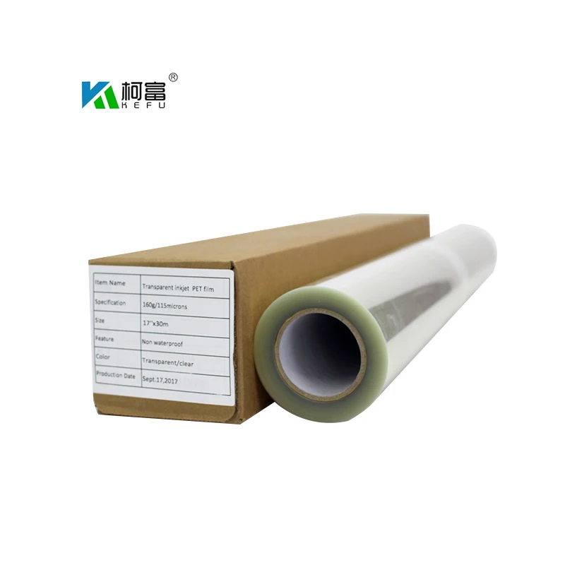 Professional Production Eco Solvent Based Waterproof Inkjet Pet Film for Silk Screen Print Film